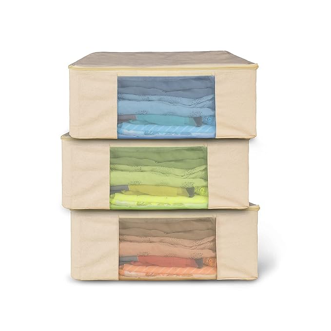 Latest Deal On SOLSTICE Cotton Canvas Clothes Storage Bags - Dealsified