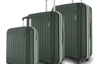Safari Genius Alley Set of 3 (Cabin + Medium + Large) Trolley Bags Hard Case