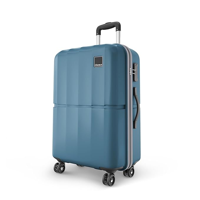 Latest Deal On Safari Genius Theo 8 Wheels 76cm Large Size Check-in Trolley Bag - Dealsified