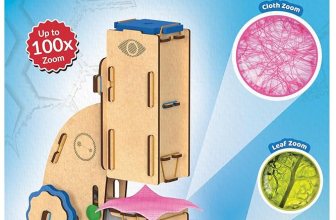 Smartivity DIY Microscope 100x Zoom Toy for Kids Age 8-10-12-14 Years Old
