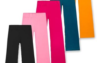 T2F Girls Cotton Printed Flared Leggings Pack of 5