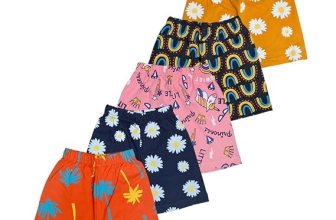 T2F Girls Cotton Printed Shorts(Pack of 5)