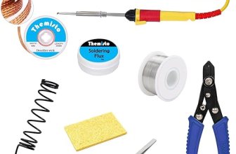 THEMISTO – built with passion Themisto Beginners 8 In 1 Corded_electric Soldering Iron Kit