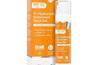 The Derma Co 1% Hyaluronic Sunscreen Aqua Gel SPF 50 PA++++