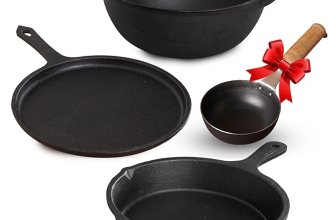 The Indus Valley Pre-Seasoned Cast Iron Cookware Set + Free Tadka Pan
