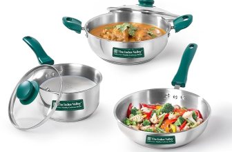 The Indus Valley Stainless Steel Impact Bonded Bottom Kadai