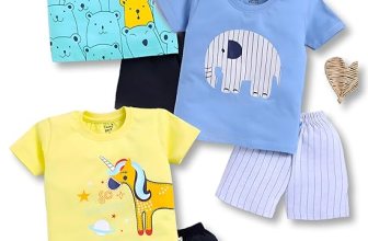 Toonyport Boys Summer 3 Packs Of T-shirts and Shorts Combo Set