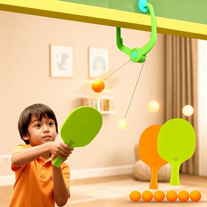 Latest Deal On Toy Imagine Indoor Hanging Table Tennis Trainer for Kids - Dealsified