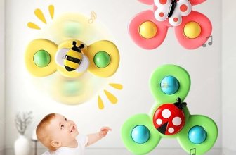 Toy Imagine Insect-Themed Suction Spinner Toys for Babies & Toddlers