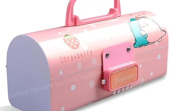 Toyshine Pencil Box with Code Lock Pen Case Large Capacity Multi-Layer Multi-Function Storage Bag