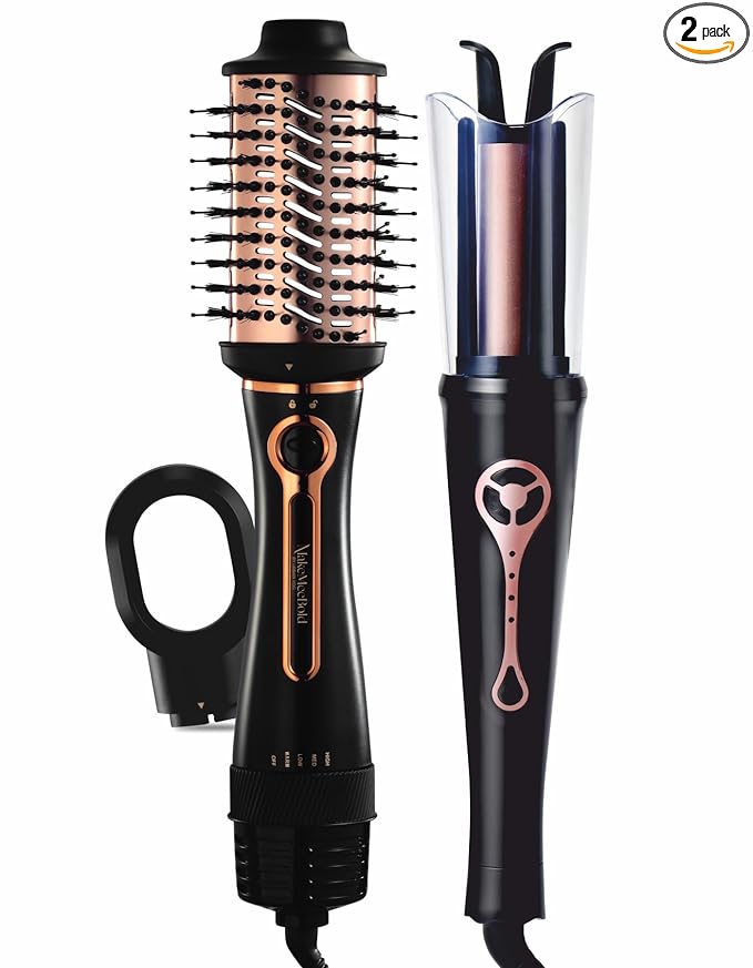 Latest Deal On Urban Yog 3-in-1 Hot Air Brush & MakeMeBold Automatic Hair Curler Combo - Dealsified
