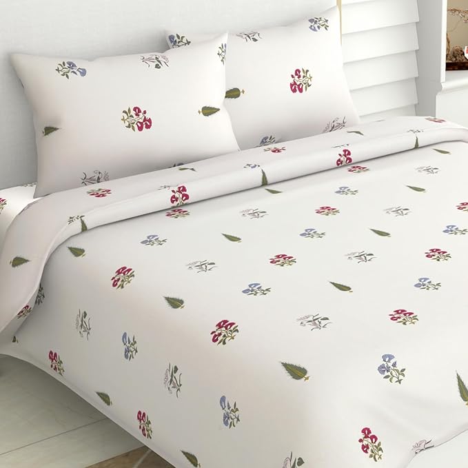 Latest Deal On haus & kinder Bedsheets, 100% Cotton Double Bed Sheet - Dealsified