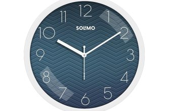 Amazon Brand – Solimo 11-Inch Classic & Modern and Stylish Silent Movement Wall Clock