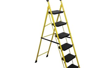 BonKaso Mild Steel Multipurpose Climb Swift 6-Step Foldable Ladder