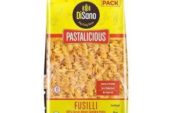 DiSano Fusilli Pasta, 1Kg, 100% Durum Wheat, No Maida, Source of Protein & Fiber