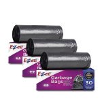 Ezee Live Life Ezee Way Black Garbage Bags for Dustbin|90 Pcs|Medium