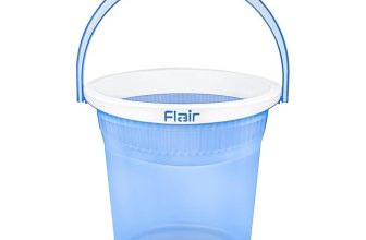 FLAIR Estella Crystal 8 LTR T.Blue I Plastic Bathroom Bucket