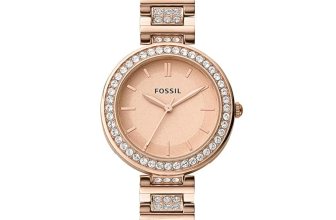 Fossil Stainless Steel Women Karli Rose Gold Dial Analog Watch