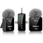 GRENARO Mic for YouTube Wireless, Dual Lapel Wireless Microphone for Recording