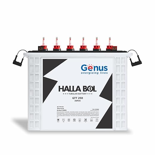 Latest Deal On Genus Hallabol GTT250 Tall Tubular 220 AH Inverter Battery for Home - Dealsified