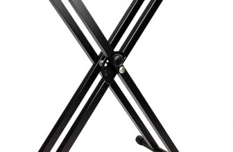 Kadence Keyboard stand Heavy-Duty, Double-X, Adjustable Piano Keyboard Stand with Locking Straps