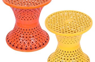 Kuber Industries Plastic Mesh Damroo Stool