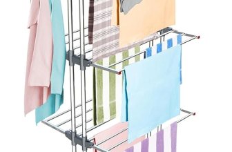 LiMETRO STEEL Clothes Drying Stand Foldable Stainless Steel for Home