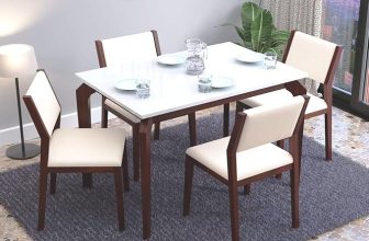 MURALICRAFT Sheesham Wood 45″ Dining Table Set of 4