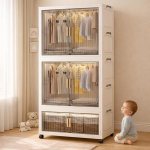 Mevigo Door Plastic Wardrobe for Kids