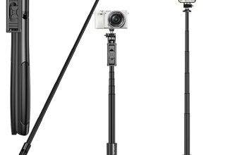Mobilife Long Selfie Stick Tripod 61″ Extended Bluetooth Remote Aluminum Mobile Tripod