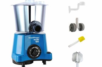 SmartFingers Masala + Table Top Wet Grinder 230v, 2 Liter, Blue