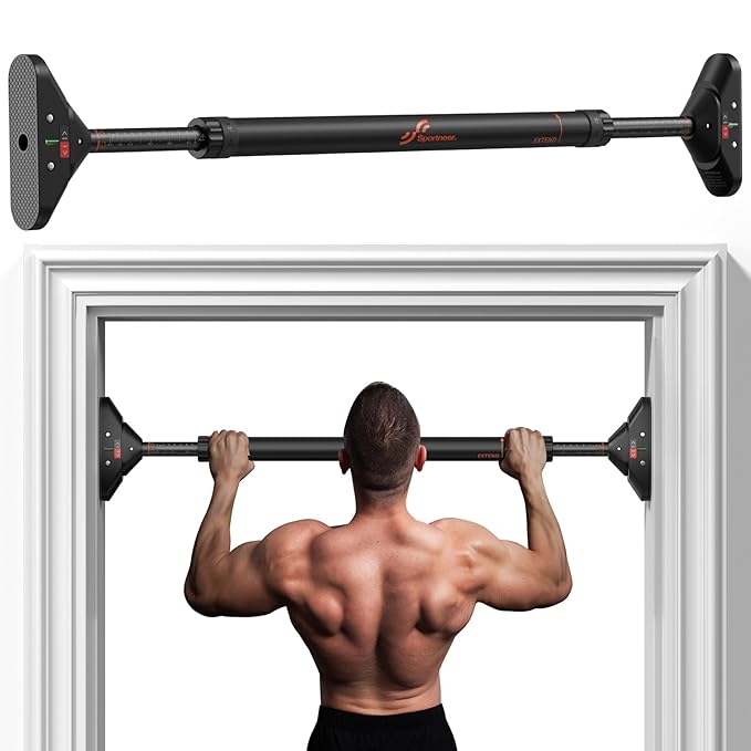 Latest Deal On Sportneer Pull Up Bar: Strength Training Chin up Bar without Screws - Dealsified