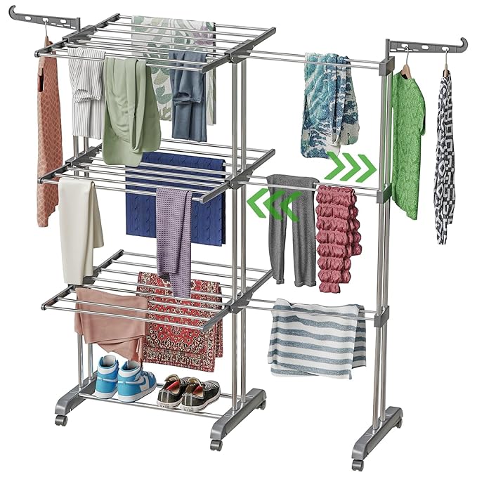Latest Deal On TEX-RO Expandable Clothes Drying Stand for Home - Dealsified