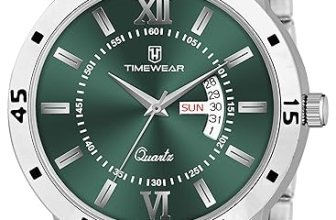 TIMEWEAR Analog Day Date Functioning Stainless Steel Chain Watch for Men