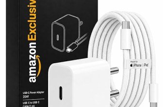 20W Charger with Type C to C Cable [MFi-Certified, 6 Months Warranty*] for iPhone Charger