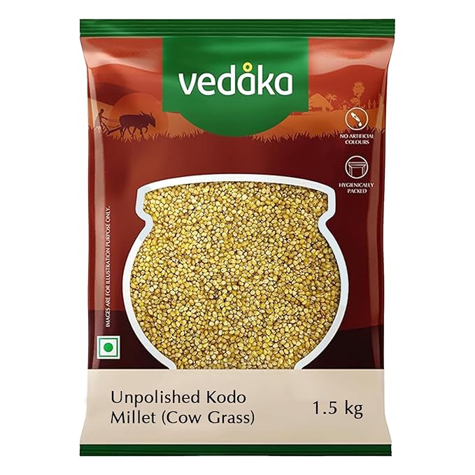 Latest Deal On Amazon Brand - Vedaka Unpolished Kodo Millet | 1.5 Kg - Dealsified