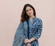 Arayna Women’s 100% Pure Cotton Ikat Printed Ethnic Straight Kurta Pant and Dupatta Set for Women