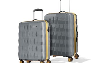Aristocrat Comet 8 Wheel Set of 2 (Small+Medium) Hard Case Trolley Bag