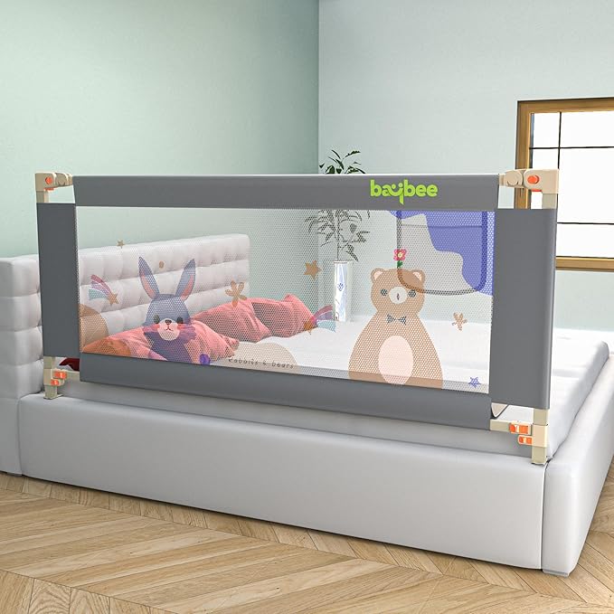 Latest Deal On BAYBEE Baby Bed Rail Guard (180x80cm), Bedrail for Baby Safety - Dealsified