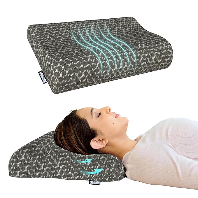 CareFoam Memory Foam Cervical Neck Pillow Latest Deal On CareFoam Memory Foam Cervical Neck Pillow - Dealsified