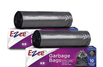 Ezee Garbage Bag – 20 Pieces (Pack of 2, Extra Large, 30 inches x 50 inches)