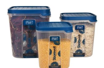 FLAIR Storewell Square Plastic Food Storage Container Set