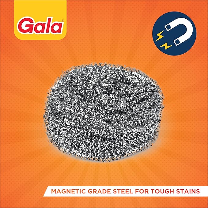 Latest Deal On Gala Steel Scrubber Combo Set (Pack of 6) - Dealsified