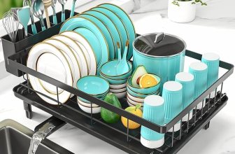 JD FRESH Dish Drying Rack with Drainer Tray | Steel Bartan Stand for Kitchen