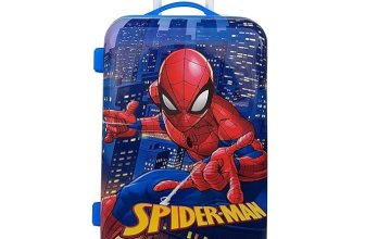 JUNIOR JOE Polycarbonate 8 Wheels 360 Degree Kids Carry On Luggage Hardside Rolling Suitcase