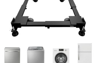 Lifelong Adjustable Washing Machine Stand with Wheels