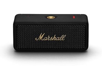 Marshall Emberton II 20 W Wireless Bluetooth Portable Outdoor Speaker (Black & Brass)