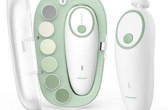 Momcozy Baby Nail File Electric, Gentle Baby Nail Trimmer Electric Rechargeable