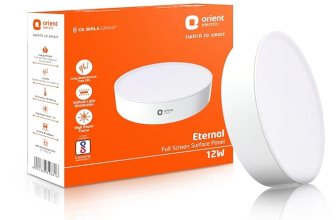 Orient Electric 12W Rimless Round LED Full Screen Surface Panel Light