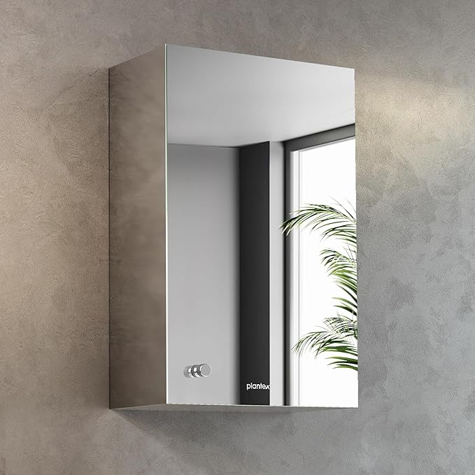 Latest Deal On Plantex Bathroom Mirror Cabinet/304 Stainless Steel Bathroom Cabinet with Mirror - Dealsified